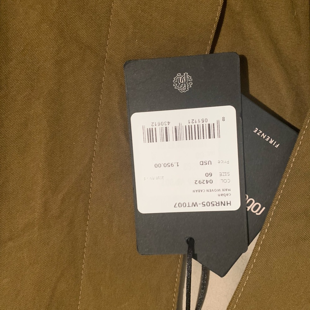 Roberto Cavalli mens caban woven jacket